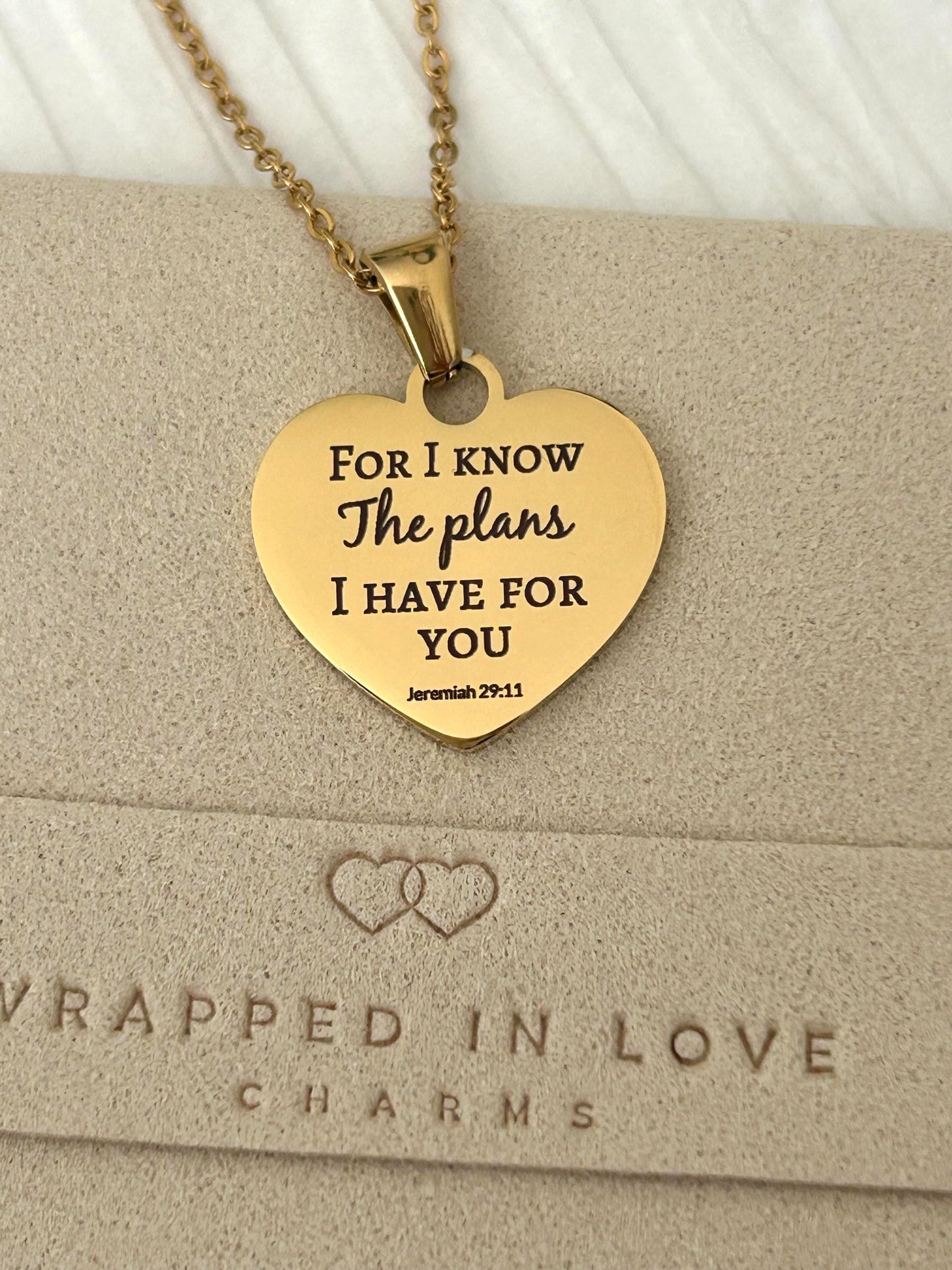 For I Know the Plans I Have for You Necklace, Jeremiah 29:11 Christian Necklace, Bible Verse Jewelry, Faith Necklace, Christian Gift