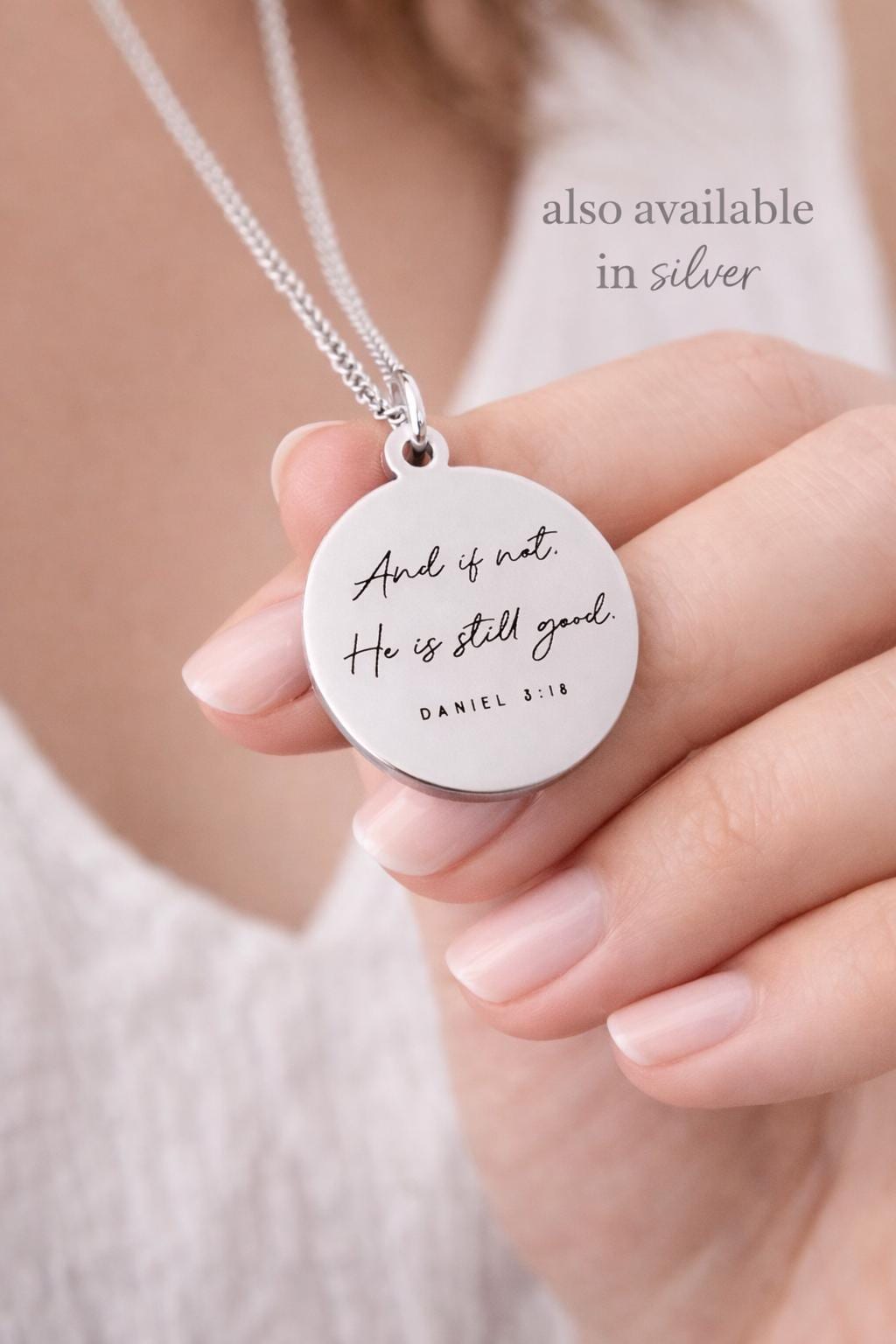 Christian Necklace And If Not, He Is Still Good Daniel 3:18 | Faith Jewelry Gift for Women | Bible Verse Necklace | Inspirational Gift