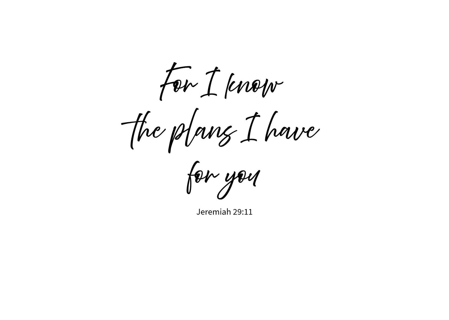 Jeremiah 29:11 Necklace, Christian Gift for Women, Faith Jewelry, Bible Verse Necklace, Inspirational Gift, Gift for Daughter God Has a Plan
