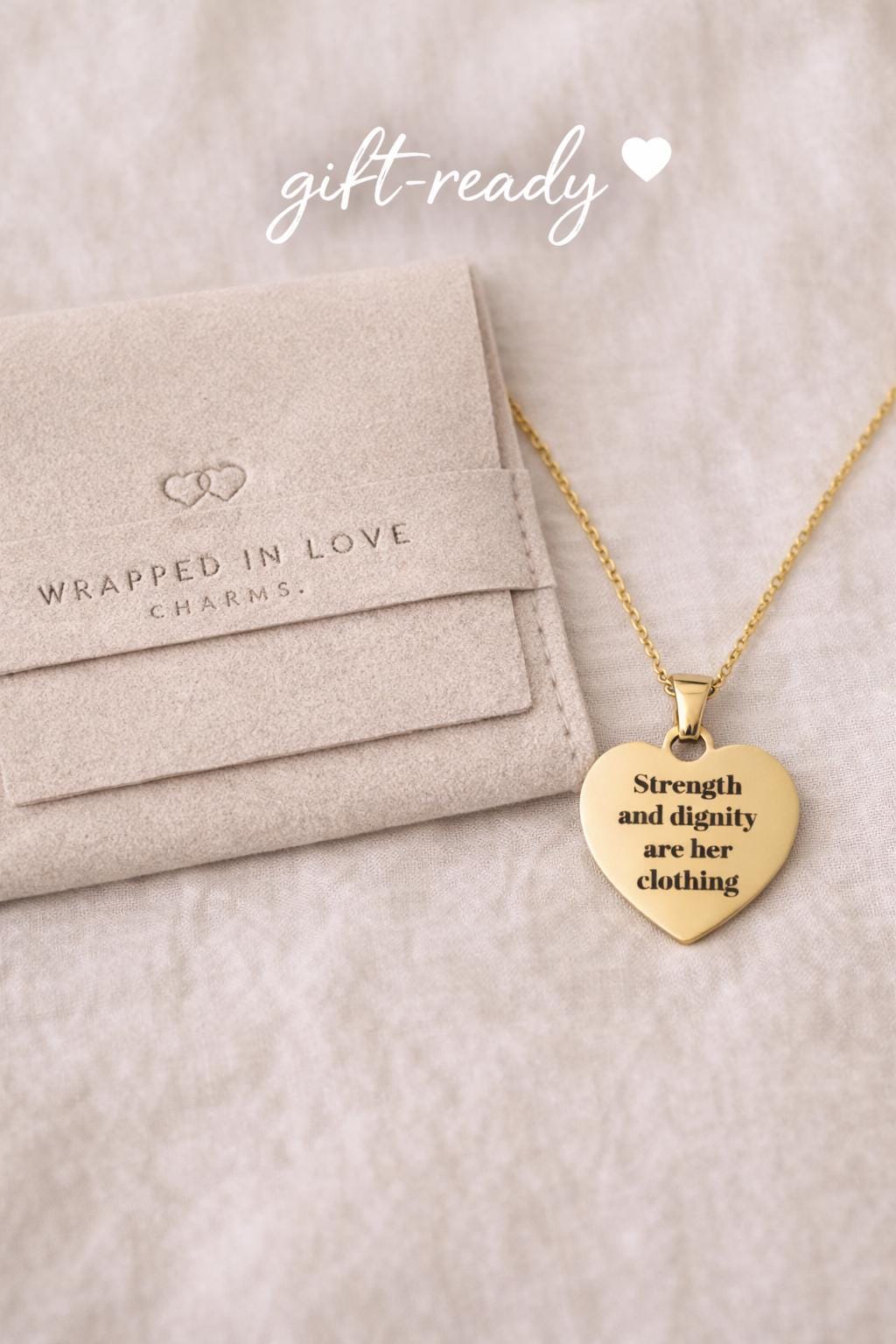 Proverbs 31:25 Necklace, Strength and Dignity Necklace, Christian Gift for Her, Bible Verse Jewelry, Faith Necklace, Inspirational Gift