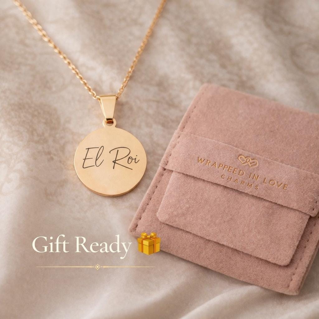 El Roi Necklace The God Who Sees Me, Christian Gold Necklace, Faith Jewelry for Women, Bible Inspired Gift, Encouragement Gift