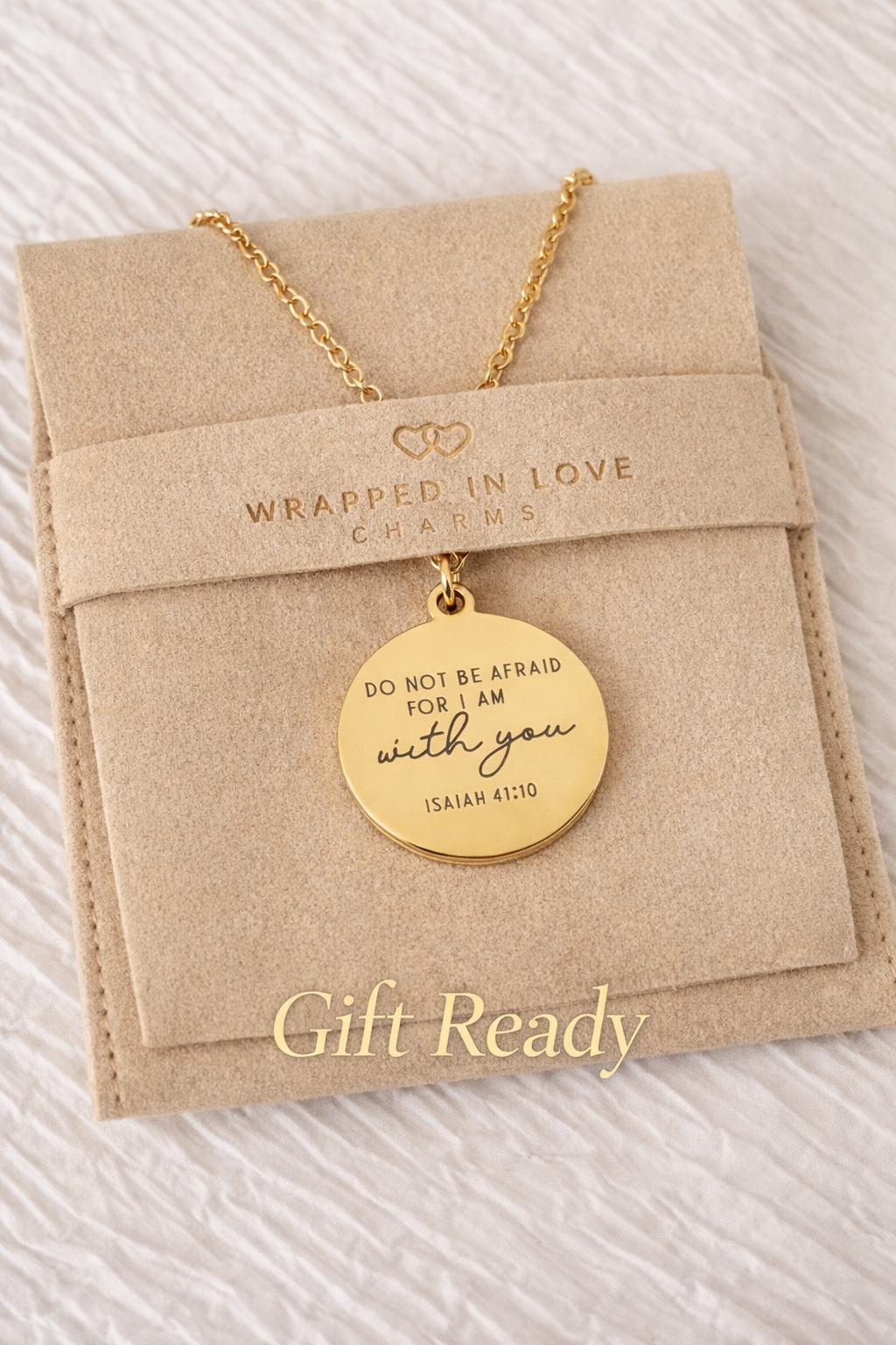 Isaiah 41:10 Necklace, Christian Gift for Women, Do Not Be Afraid Necklace, Bible Verse Jewelry, Faith Necklace, Inspirational Gift