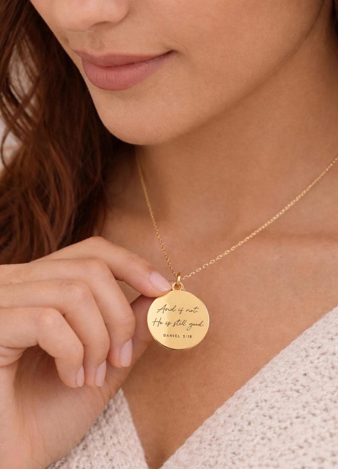 And if not He is still good bible verse Necklace, Daniel 3:18, Christian Gifts, Motivational Jewelry, Inspirational Jewelry