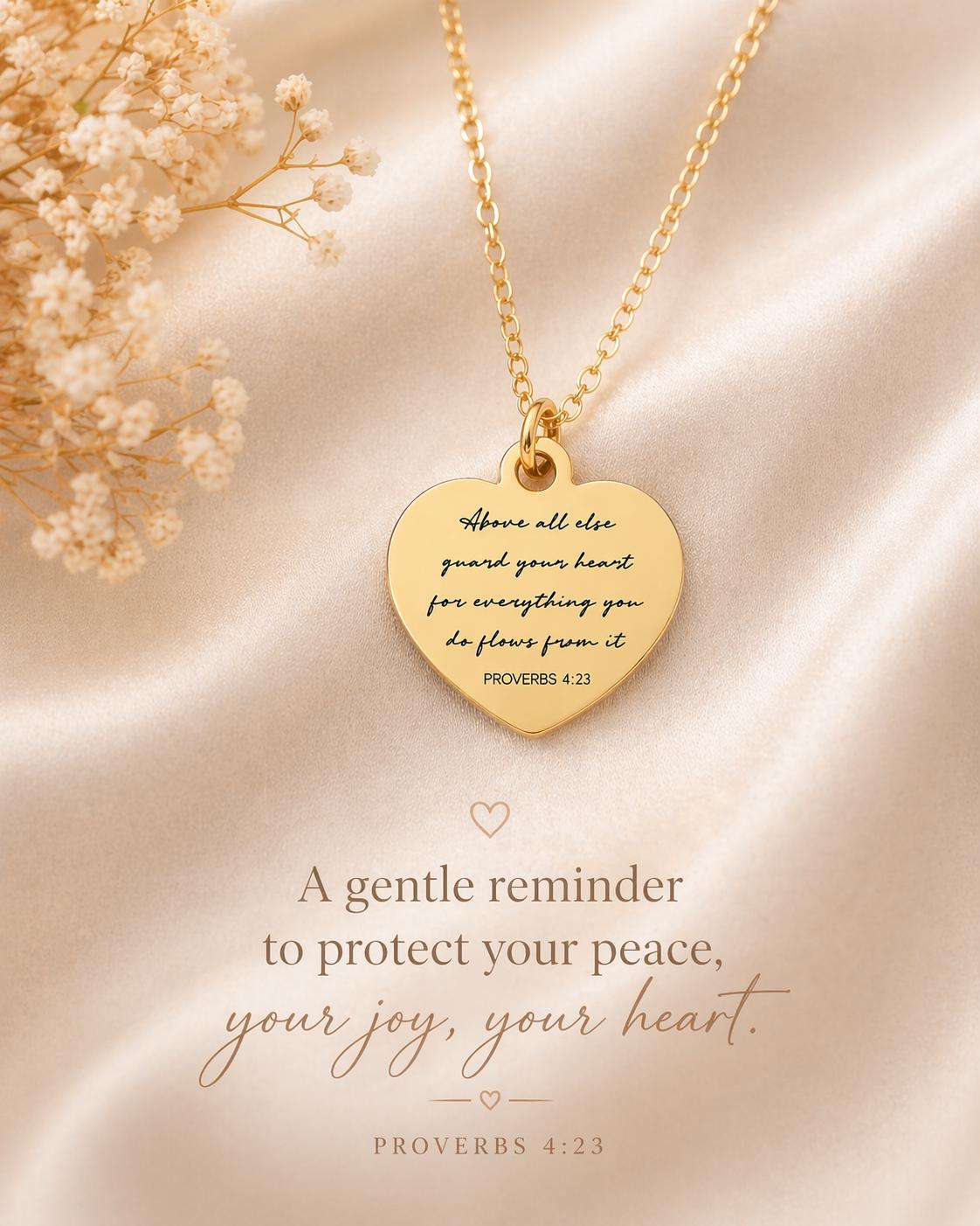 Personalized Bible Verse Necklace Custom Scripture Jewelry Christian Gift for Her Faith Necklace Encouragement Gift Baptism Gift Gold Charm