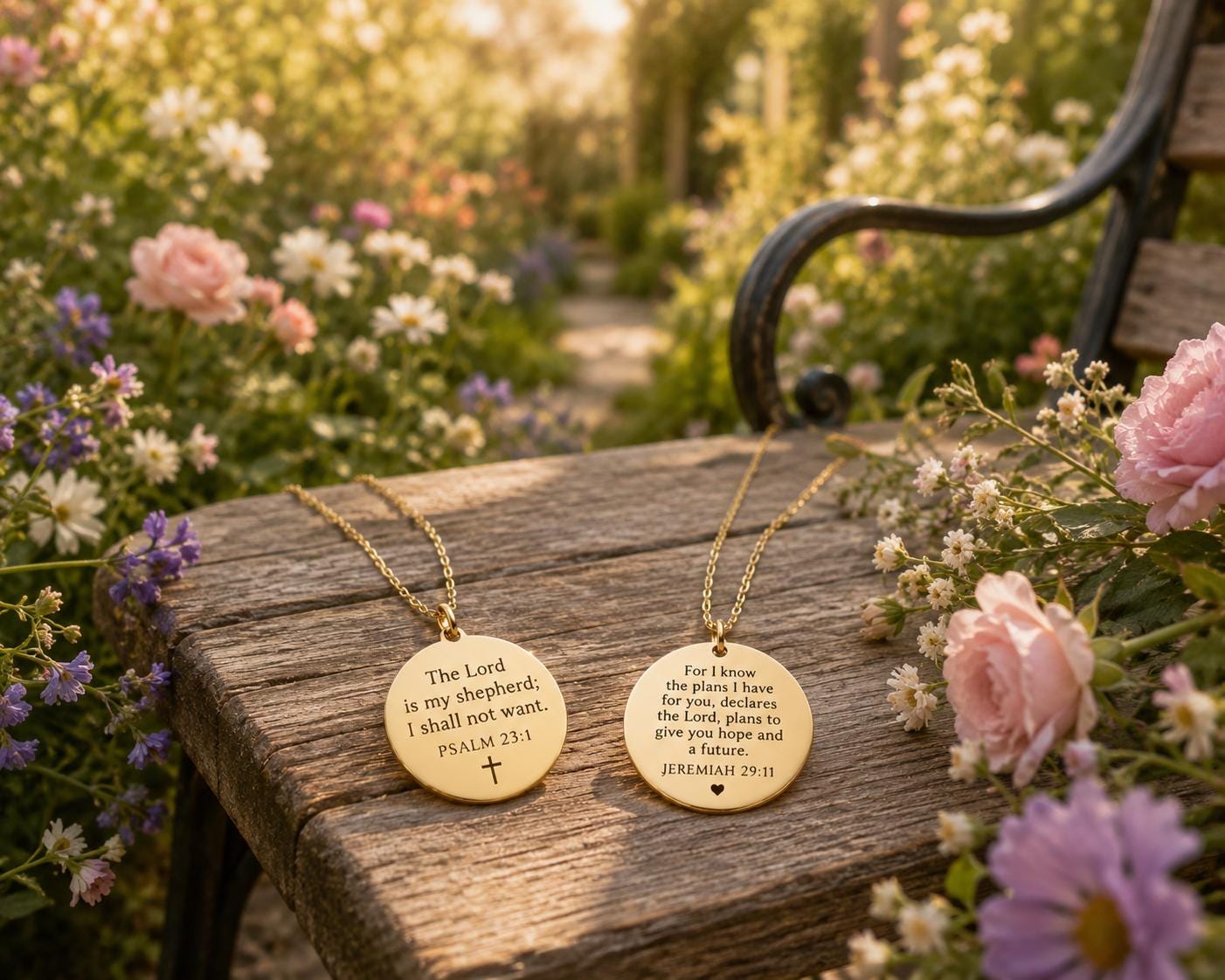 Custom Bible Verse Necklace, Personalized Christian Gift for Her, Faith Jewelry, Encouragement Gift, Baptism Gift