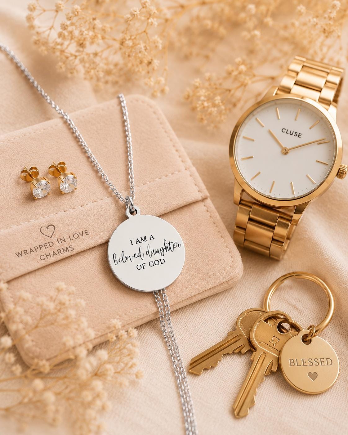 I Am a Beloved Daughter of God Necklace | Christian Gift for Women | Faith Necklace | Religious Jewelry | Inspirational Christian Gift