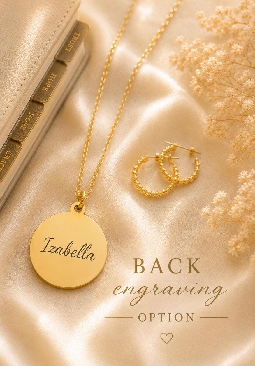 Psalm 34:4 Necklace | I Sought the Lord and He Answered Me Necklace | Christian Necklace | Bible Verse Jewelry | Faith Gift for Women
