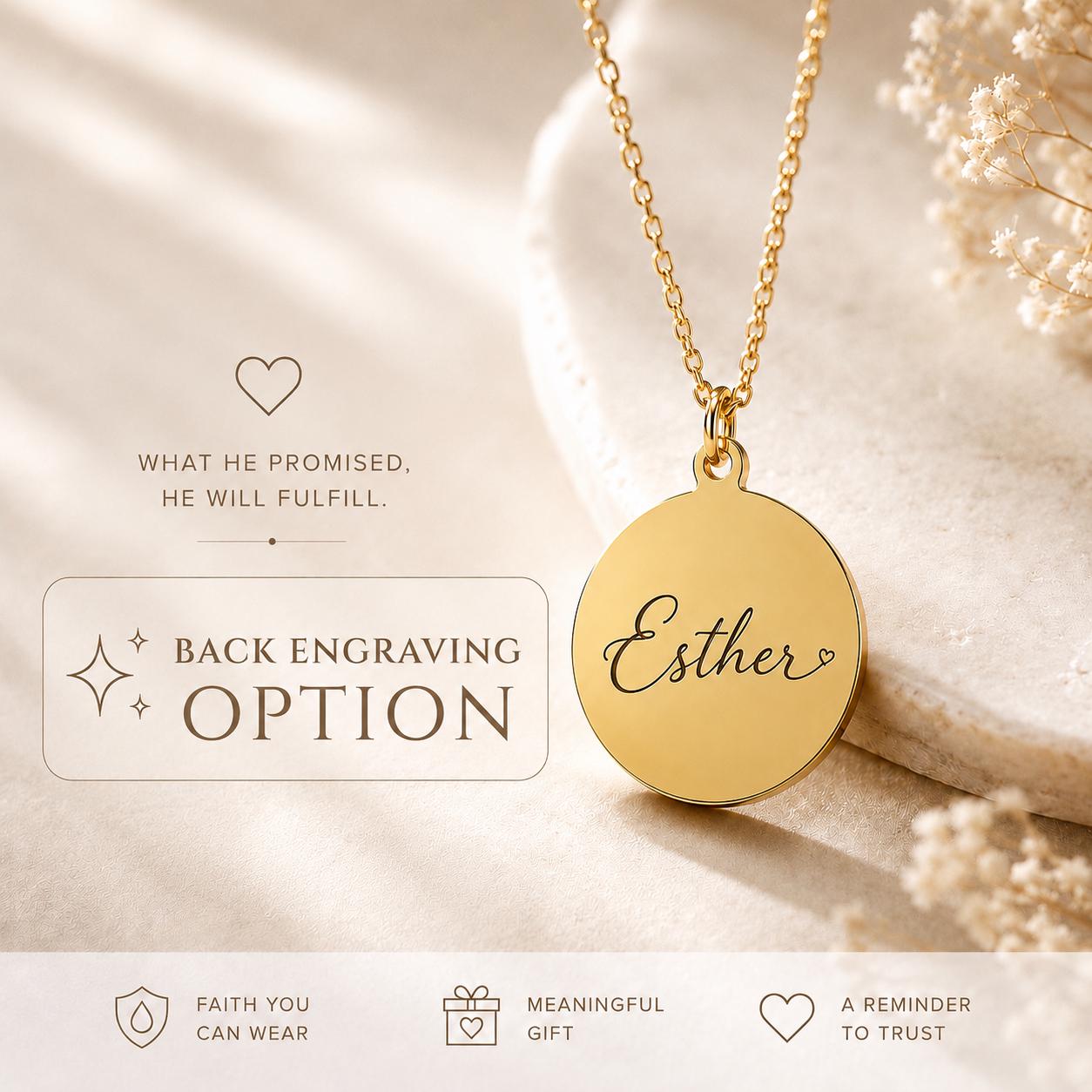 When the time is right I The Lord will make it happen, Isaiah 60:22, Christian Gifts, wait on The Lord, Scripture Gift Personalized Necklace