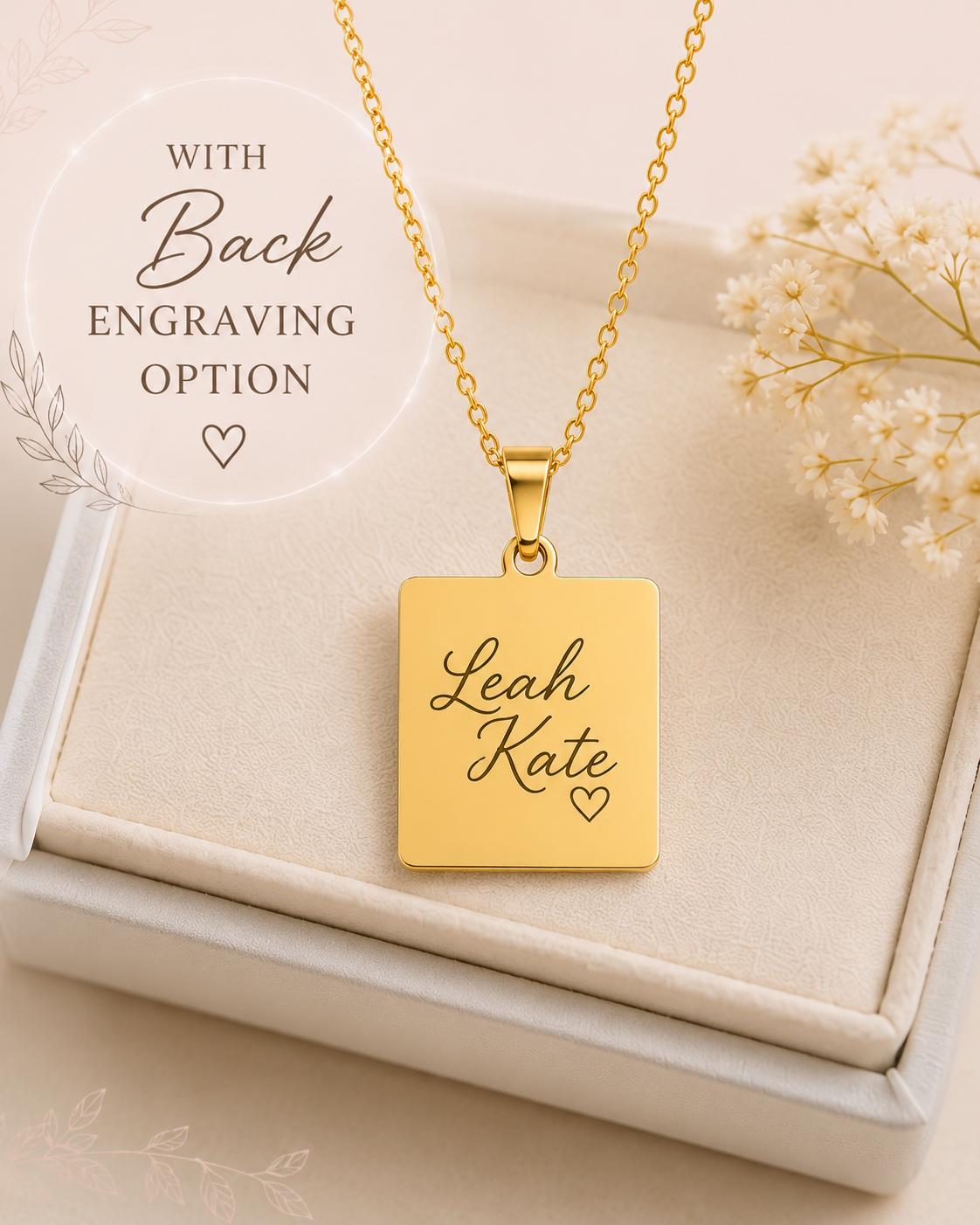Personalized Bible Verse Necklace Custom Scripture Jewelry Christian Gift for Her Faith Necklace Encouragement Gift Baptism Gift Gold Charm