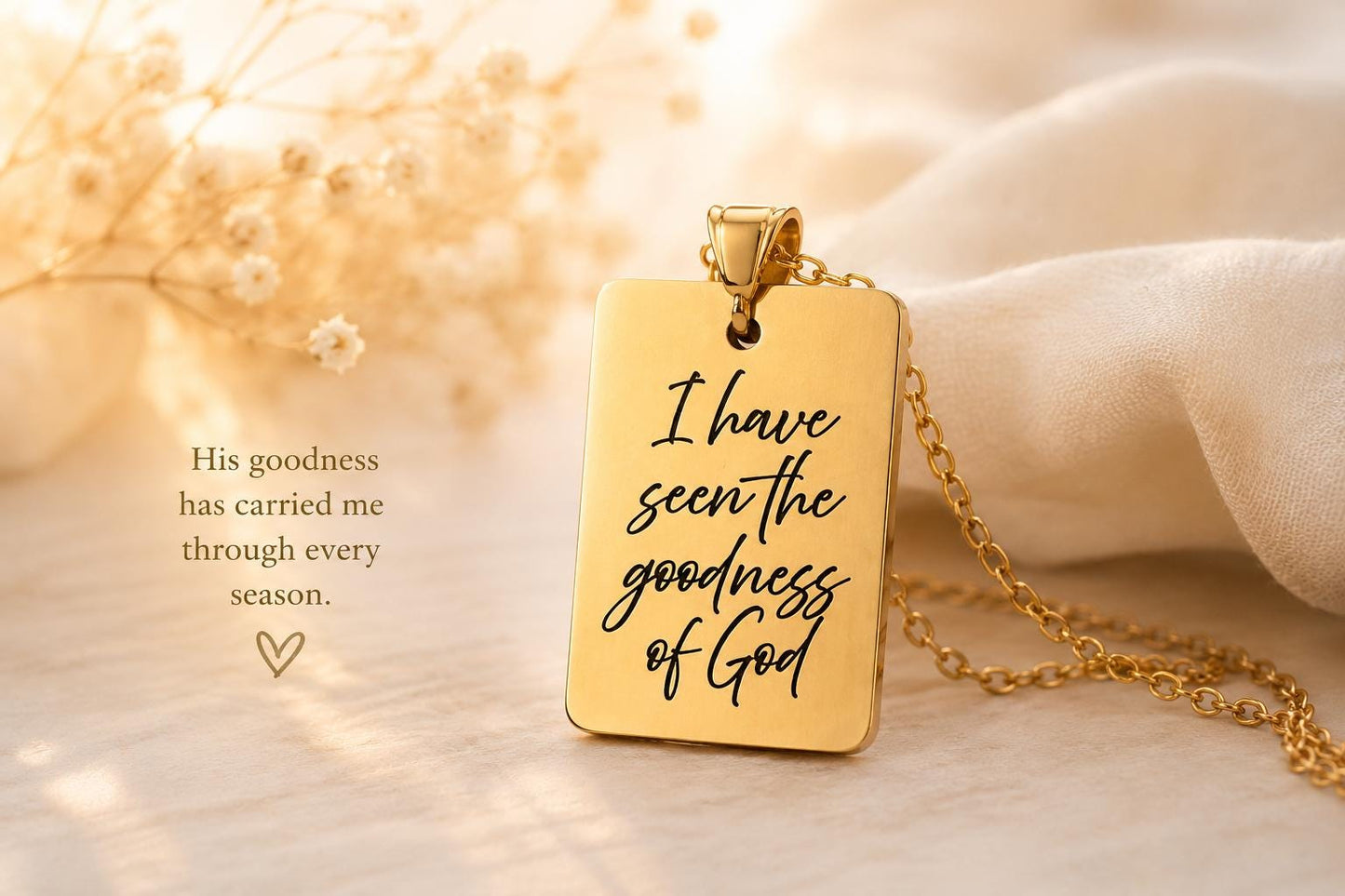 I Have Seen the Goodness of God Necklace – Christian Faith Jewelry, Scripture Inspired Gift, Religious Necklace for Women