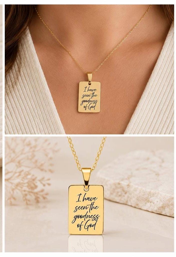 I Have Seen the Goodness of God Necklace – Christian Faith Jewelry, Scripture Inspired Gift, Religious Necklace for Women