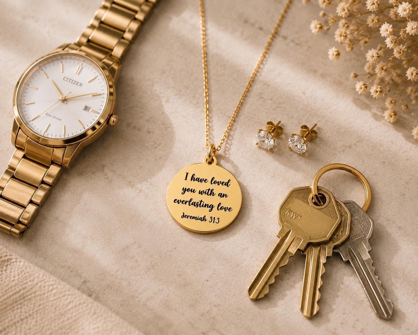 Jeremiah 31:3 Everlasting love Pendant Bible Verse Necklace Christian Gifts Jewelry Meaningful Gifts Love Necklace, Can be Personalized
