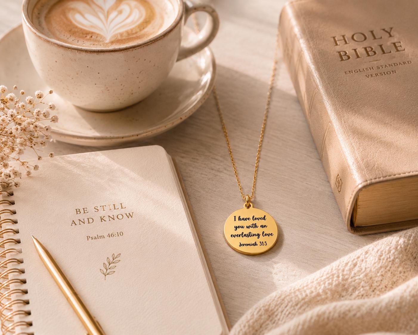 I have loved you with an Everlasting Love Jeremiah 31:3 Christian Gift for Women Everlasting Love Necklace