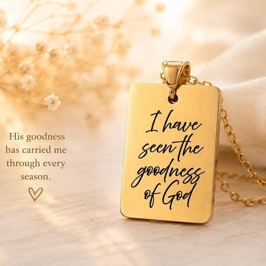 I Have Seen the Goodness of God Necklace – Christian Faith Jewelry, Scripture Inspired Gift, Religious Necklace for Women