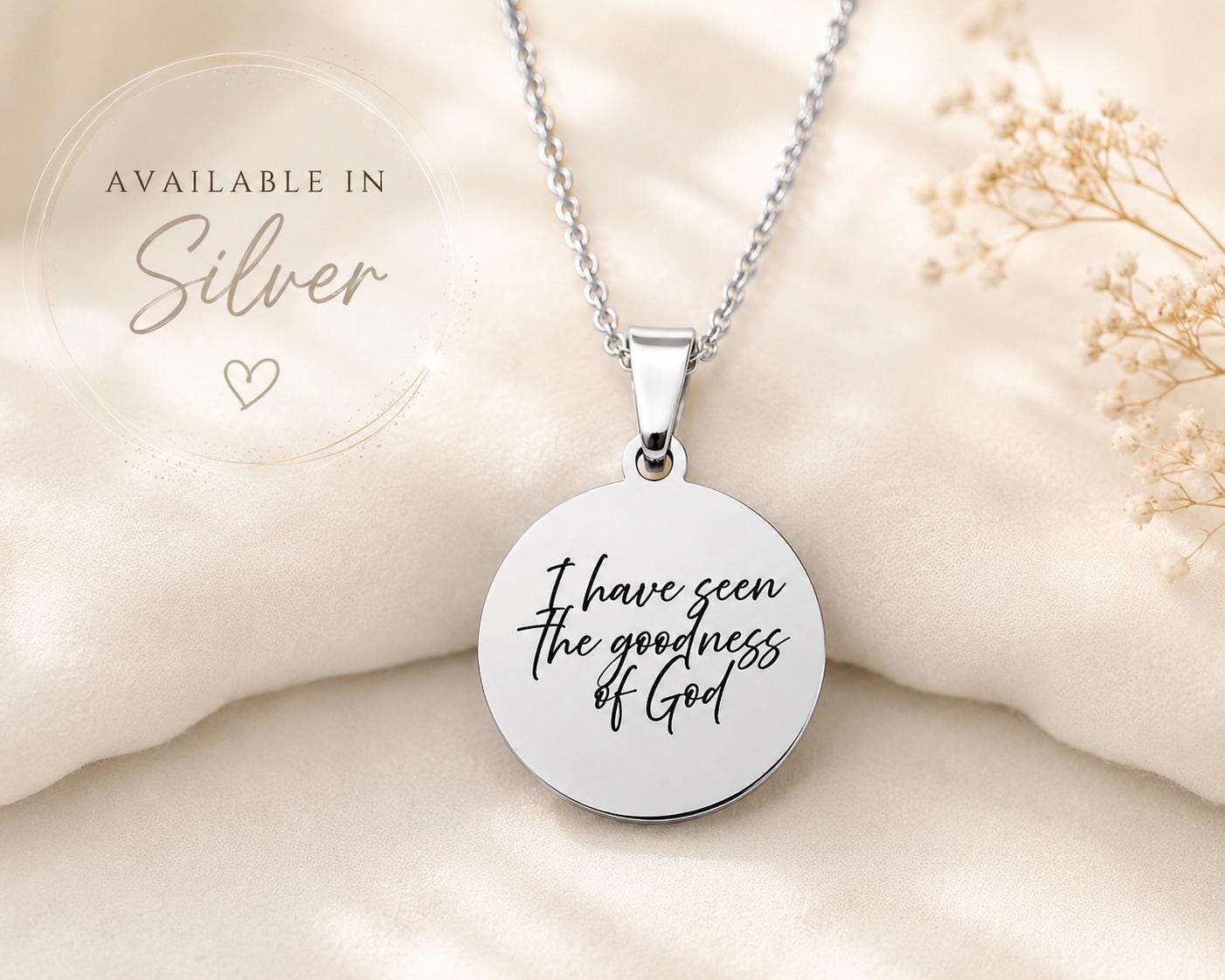 Goodness of God Necklace - 14k Gold Christian Jewelry, Scripture Gift