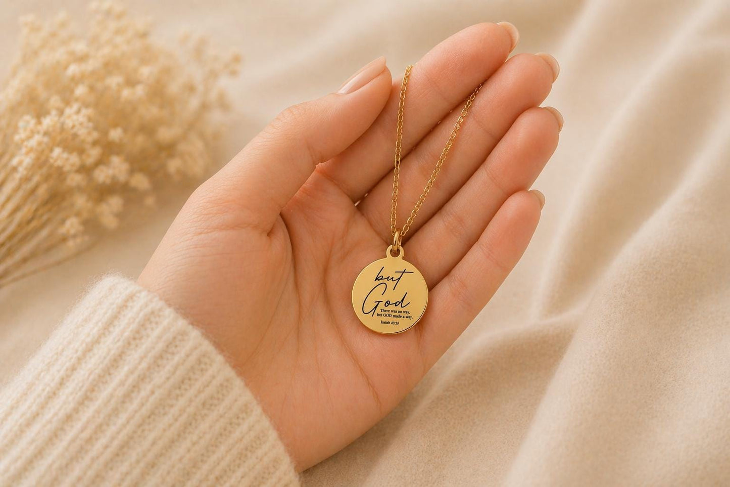 But God Made a Way Necklace | Isaiah 43:19 Jewelry | Christian Gift for Women | Faith Necklace | Inspirational Gift Mothers Day Gift