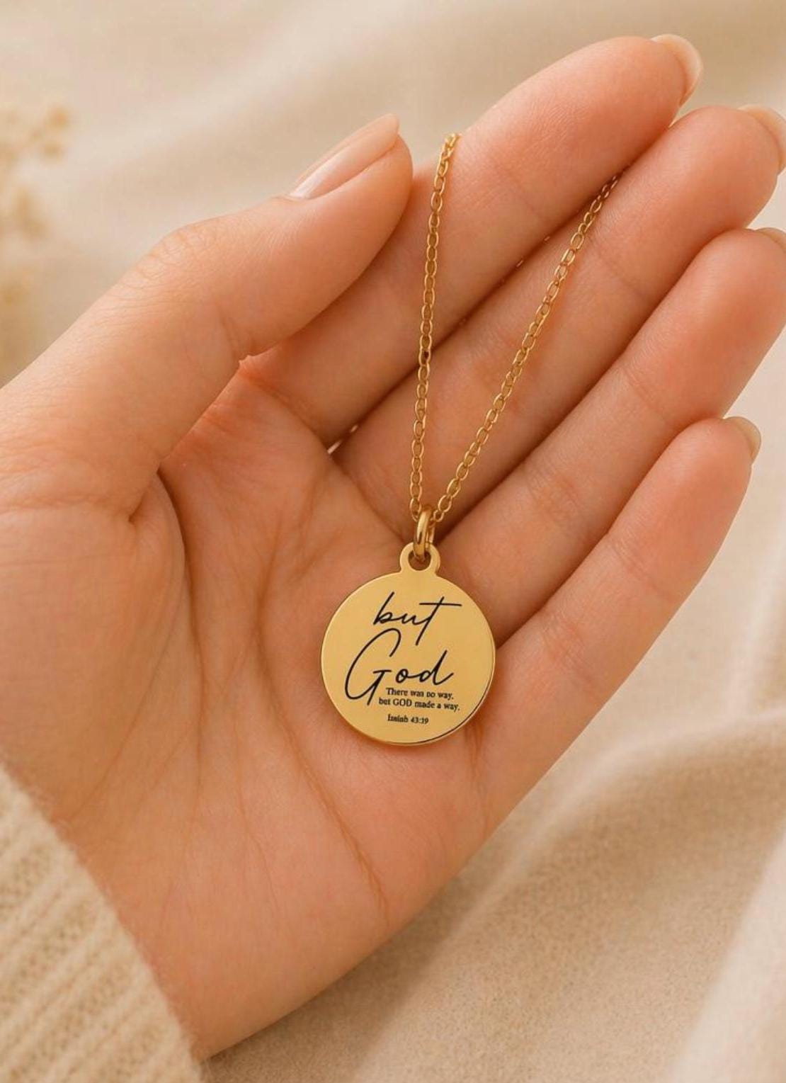 But God Made a Way Necklace | Isaiah 43:19 Jewelry | Christian Gift for Women | Faith Necklace | Inspirational Gift Mothers Day Gift