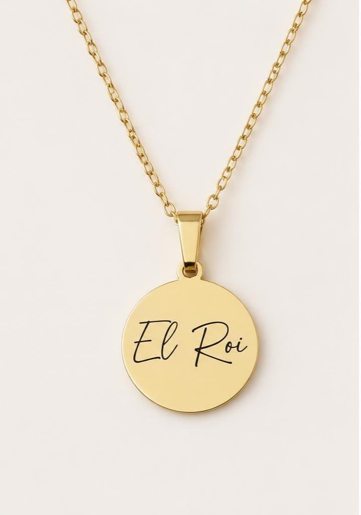El Roi Necklace The God Who Sees Me, Christian Gold Necklace, Faith Jewelry for Women, Bible Inspired Gift, Encouragement Gift