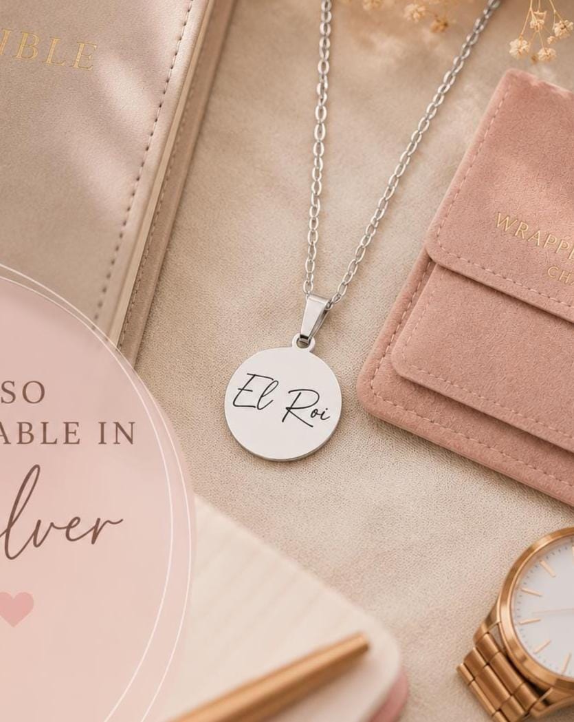 El Roi Necklace The God Who Sees Me, Christian Gold Necklace, Faith Jewelry for Women, Bible Inspired Gift, Encouragement Gift