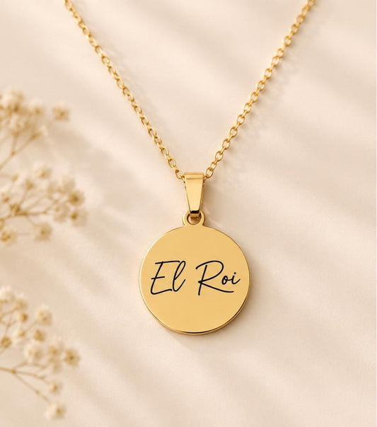 El Roi Necklace The God Who Sees Me, Christian Gold Necklace, Faith Jewelry for Women, Bible Inspired Gift, Encouragement Gift