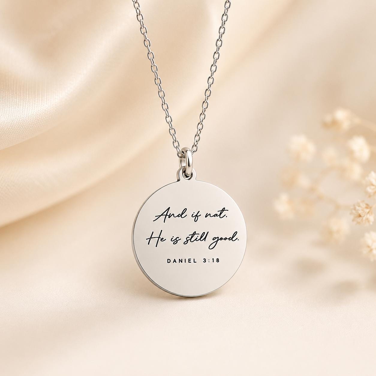 And if not He is still good bible verse Necklace, Daniel 3:18, Christian Gifts, Scripture Jewelry, Goodness necklace, God is still good