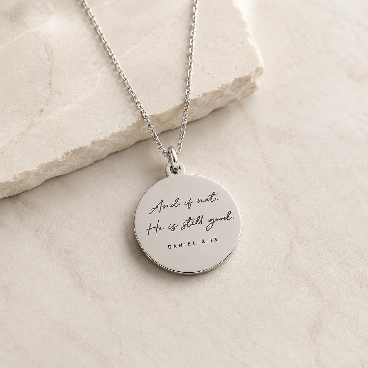 And if not He is still good bible verse Necklace, Daniel 3:18, Christian Gifts, Scripture Jewelry, Goodness necklace, God is still good