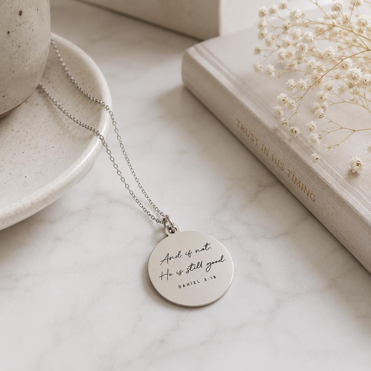 And if not He is still good bible verse Necklace, Daniel 3:18, Christian Gifts, Scripture Jewelry, Goodness necklace, God is still good