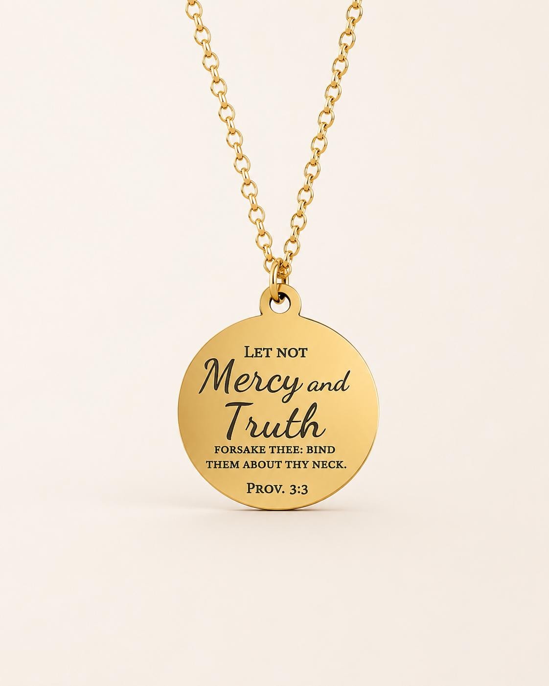 Mercy and Truth Necklace | Christian Necklace for Women | Faith Jewelry | Bible Inspired Jewelry | Meaningful Christian Gift