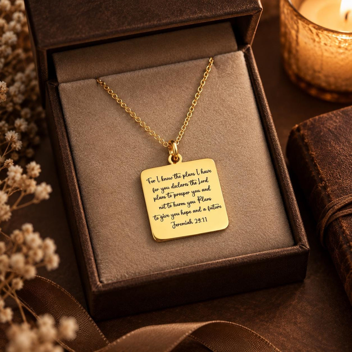 Jeremiah 29:11 Necklace, Christian Gift for Women, Faith Jewelry, Bible Verse Necklace, Inspirational Gift, Mothers Day Gift God Has a Plan