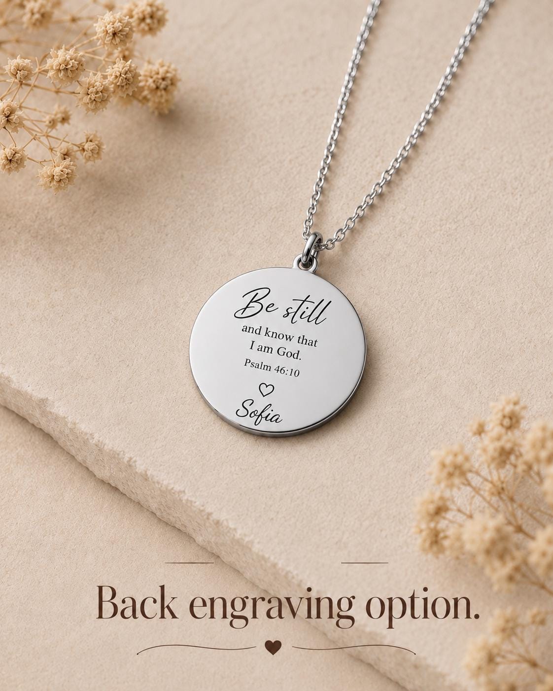 God Is Within Her She Will Not Fall Necklace Psalm 46:5 Christian Gift for Women Faith Necklace Bible Verse Jewelry Graduation Gift for her