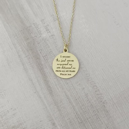 John 10:10 The thief comes only to steal Bible Verse Necklace Christian Custom Gifts Personalized Necklace