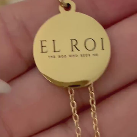 El Roi Necklace Gold, The God Who Sees Me Necklace, Christian Jewelry Gift for Women, Faith Necklace, Bible Verse Jewelry, Gift for Mom