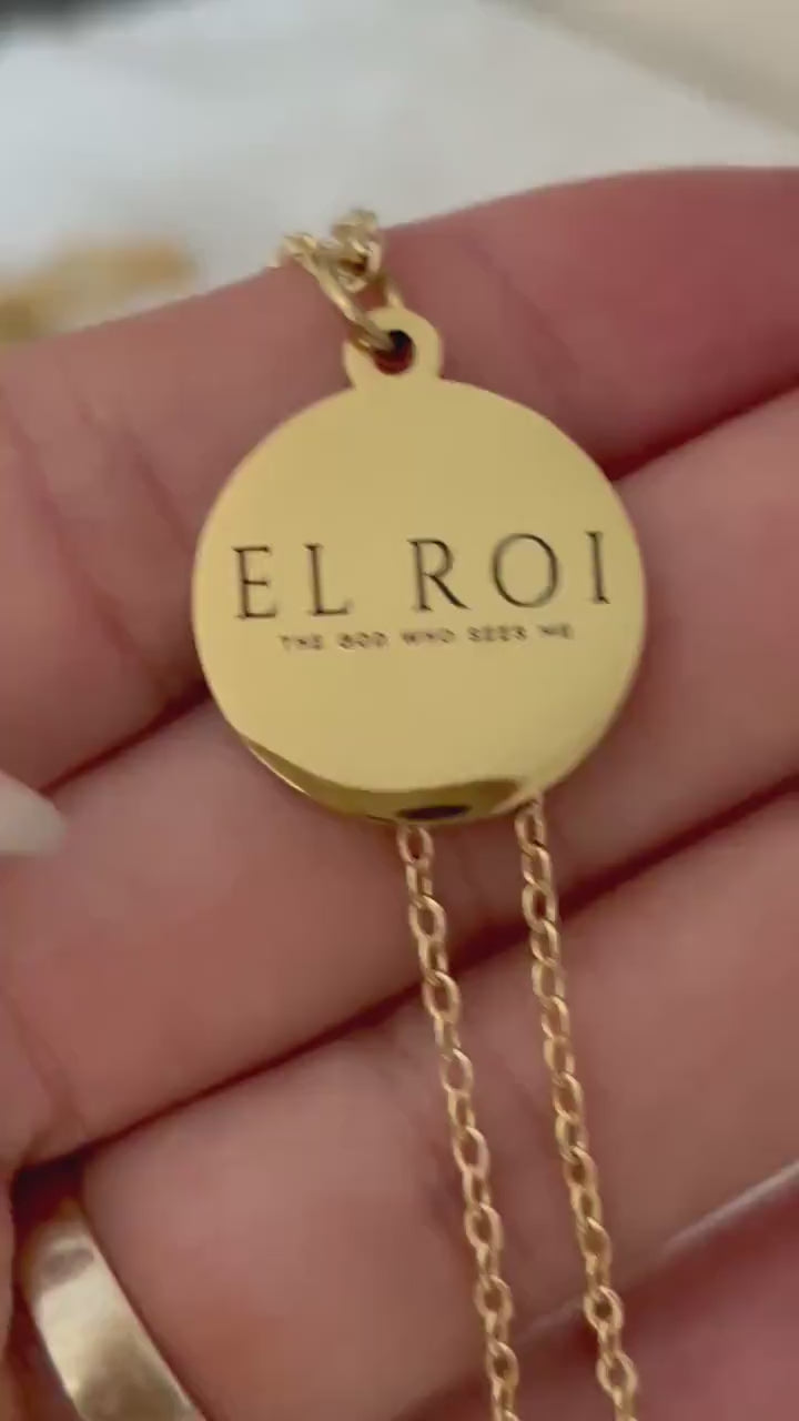 El Roi Necklace Gold, The God Who Sees Me Necklace, Christian Jewelry Gift for Women, Faith Necklace, Bible Verse Jewelry, Gift for Mom