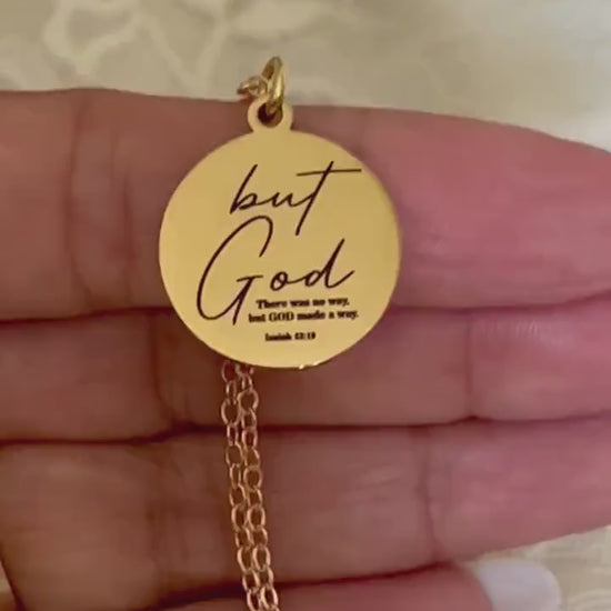 There was no way, but God made a way Necklace, Christian Gifts, Scripture Jewelry, motivational gifts, Inspirational Jewelry, Gifts for Mom