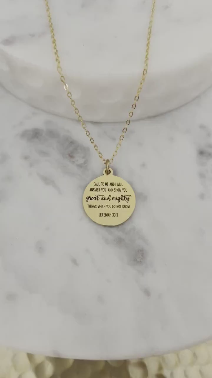 My Flesh and My heart may fail but God Bible Verse Necklace, 16K Gold Plated, Christian Gifts, Scripture Jewelry, Get well motivational gift