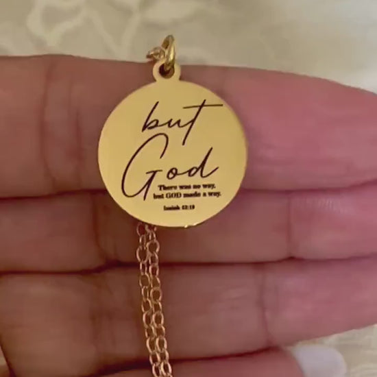 But God Made a Way Necklace | Isaiah 43:19 Jewelry | Christian Gift for Women | Faith Necklace | Inspirational Gift Mothers Day Gift